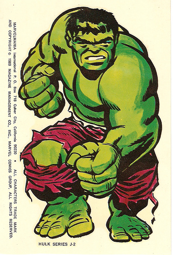 Incredible Hulk sticker