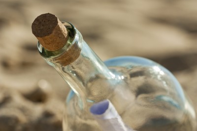 Message in a bottle. (c) fbmadeira Licensed through 123rf.com